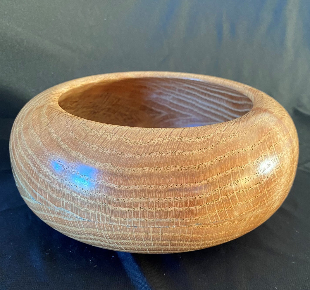 Oak Bowl with concave edge